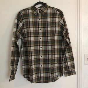 American Eagle Plaid Long Sleeve Button Down